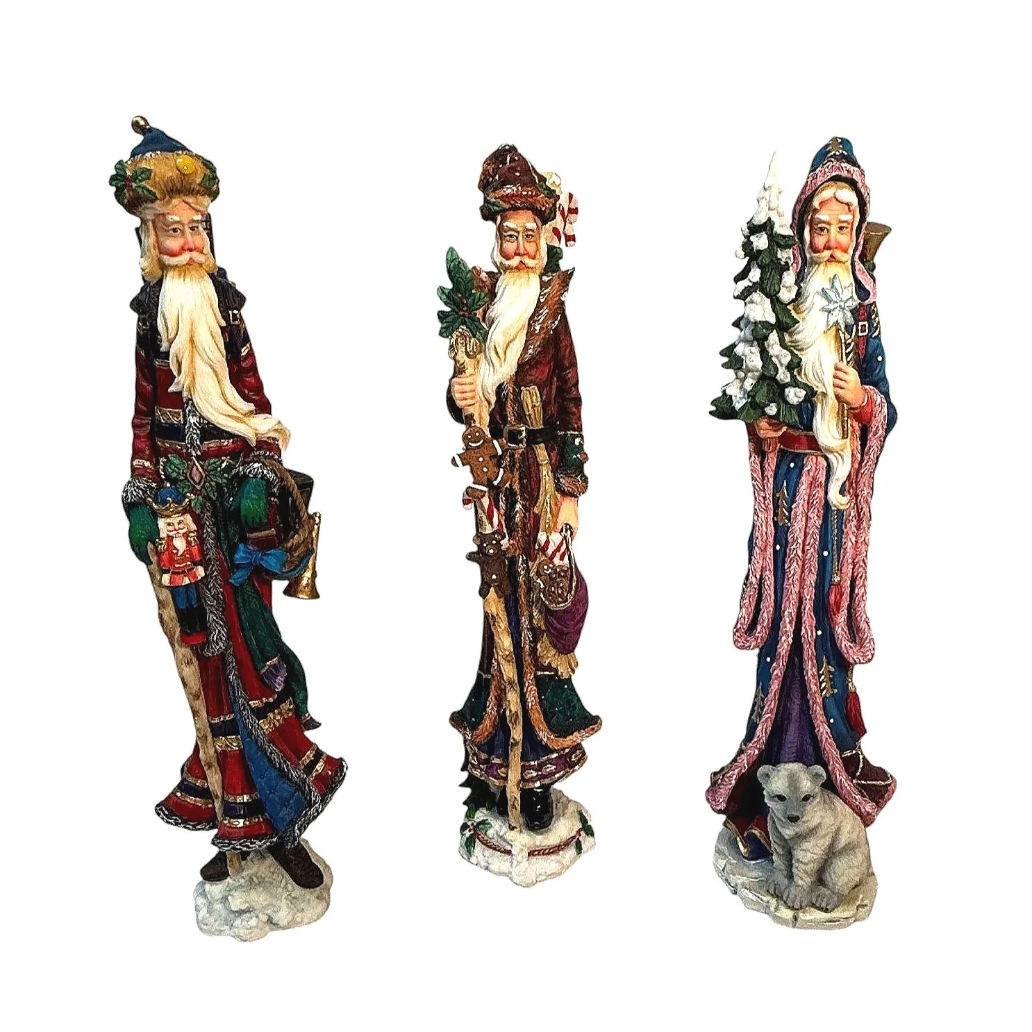 Lenox Santa Figurines Collection From 1995 - 2000 — Mercer Island