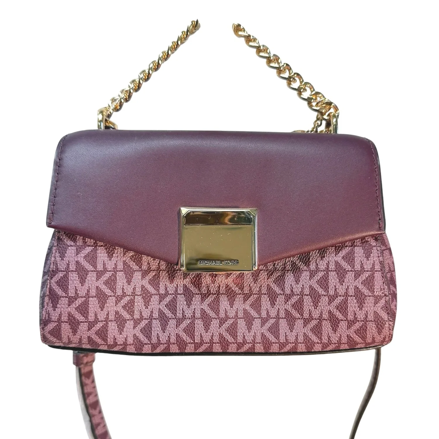 NWT Michael Kors Lita Small Two-Tone Crossbody Bag — Mercer 