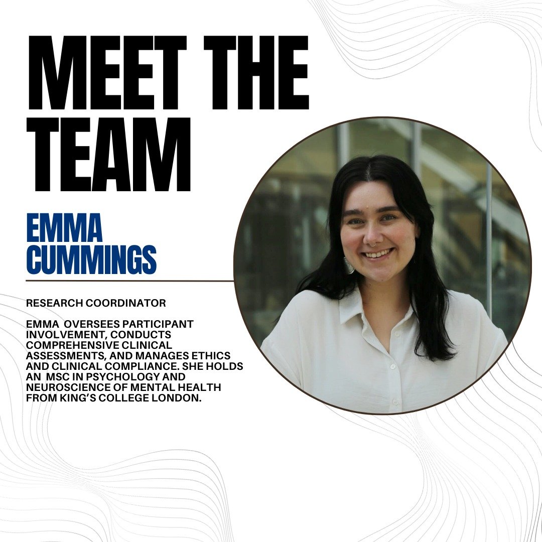 ✨ Meet the Team: Emma ✨

Emma joined our rTMS Neuromodulation Research Clinic in 2024. She holds an MSc in Psychology and Neuroscience of Mental Health from King&rsquo;s College London. 

In the clinic, Emma oversees participant involvement in clinic