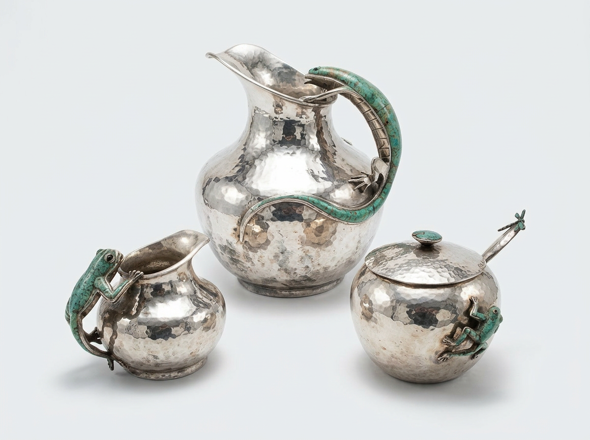 1980s Emilia Castillo Silver Plated Creamer
