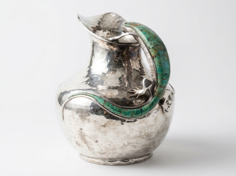 1980s Emilia Castillo Silver Plated Pitcher