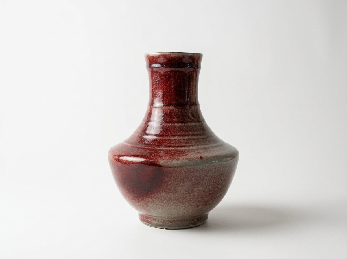 Celadon Glazed Studio Ceramic Vessel