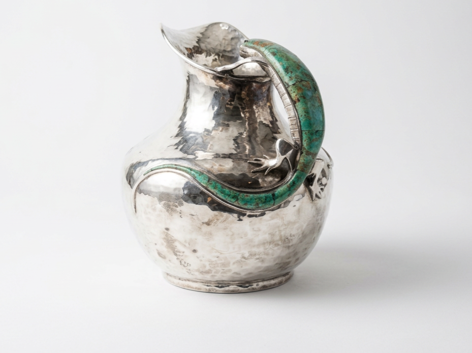 1980s Emilia Castillo Silver Plated Pitcher