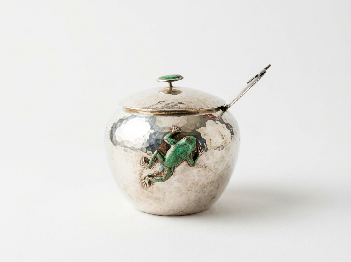 1980s Emilia Castillo Silver Plated Sugar Bowl