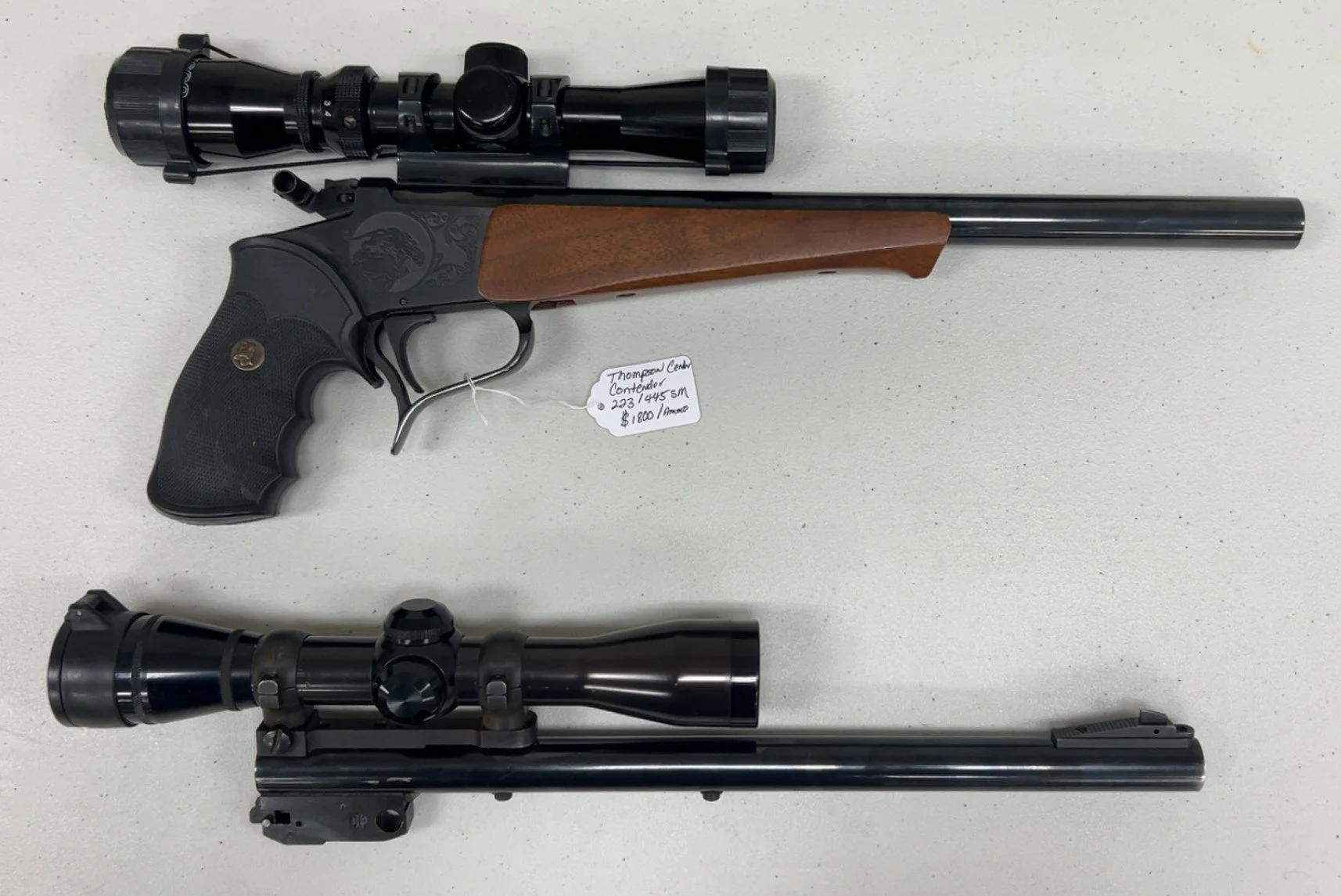 Used Thompson Center Contender 223/445 SM $1800.00 w/ Ammo