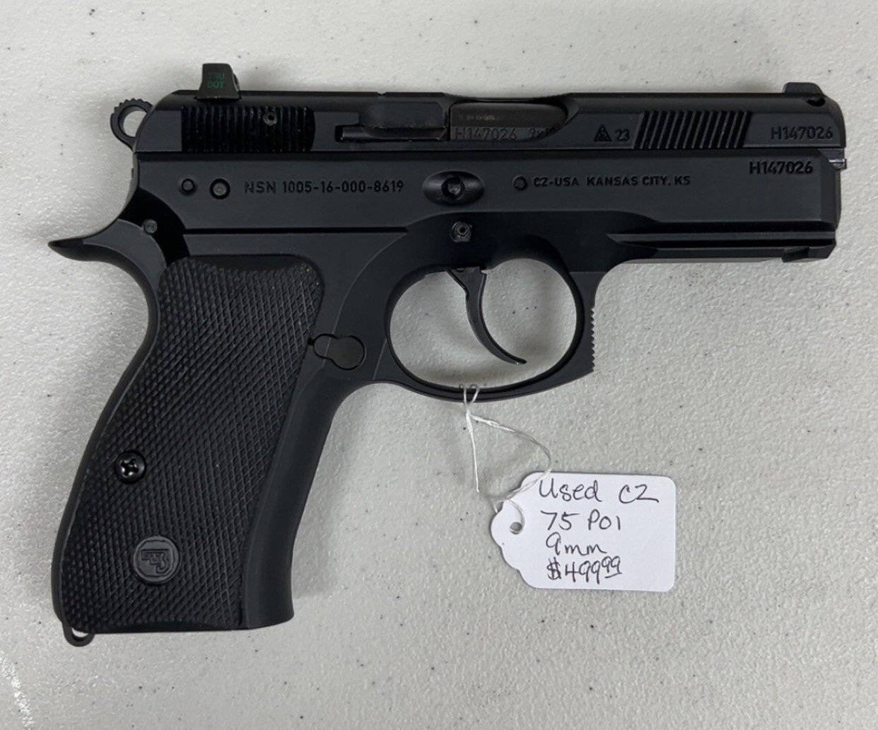 Used CZ 75 P01 9mm $499.99