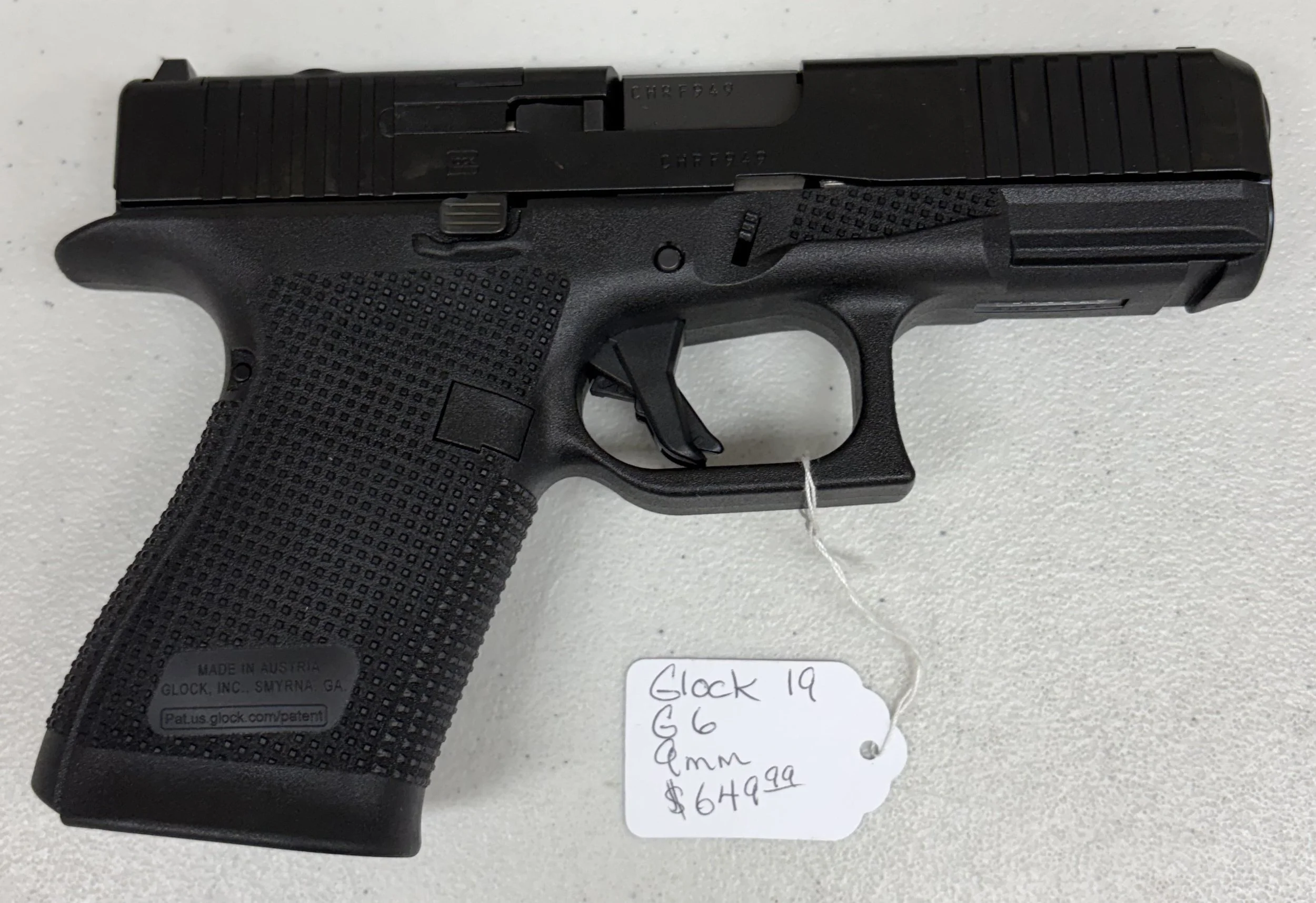 Glock 19 G6 9mm $649.99