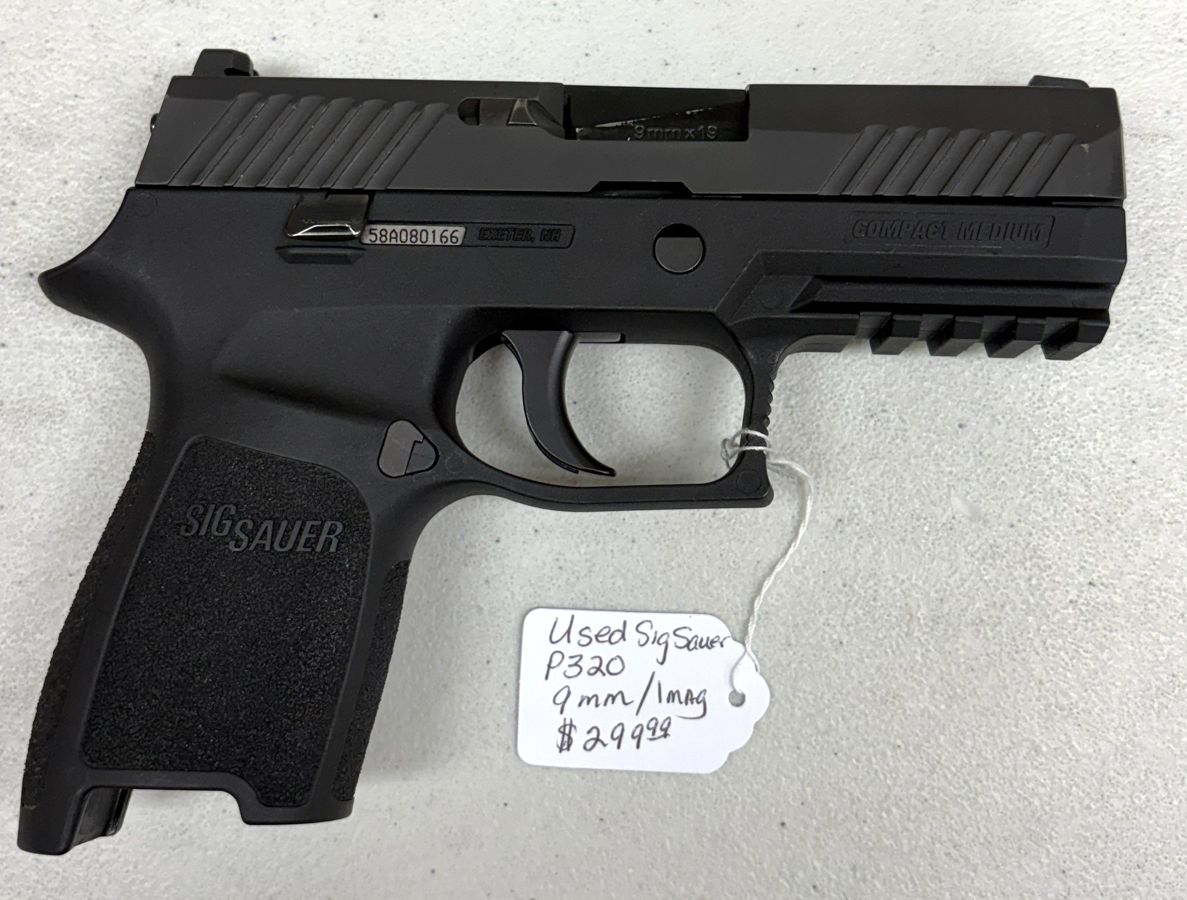 Used Sig Sauer P320 9mm/1mag $299.99