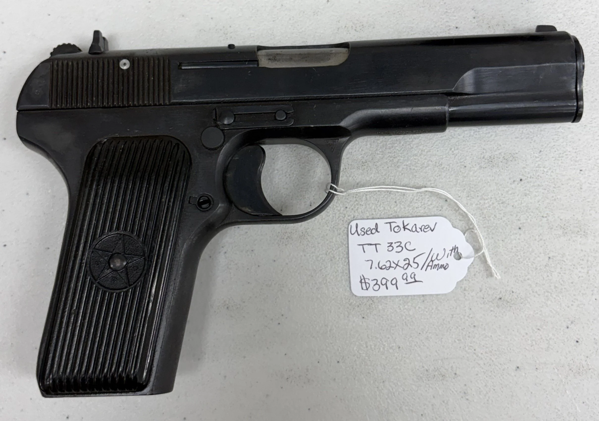 Used Tokarev TT33C 7.62x25/with ammo $399.99