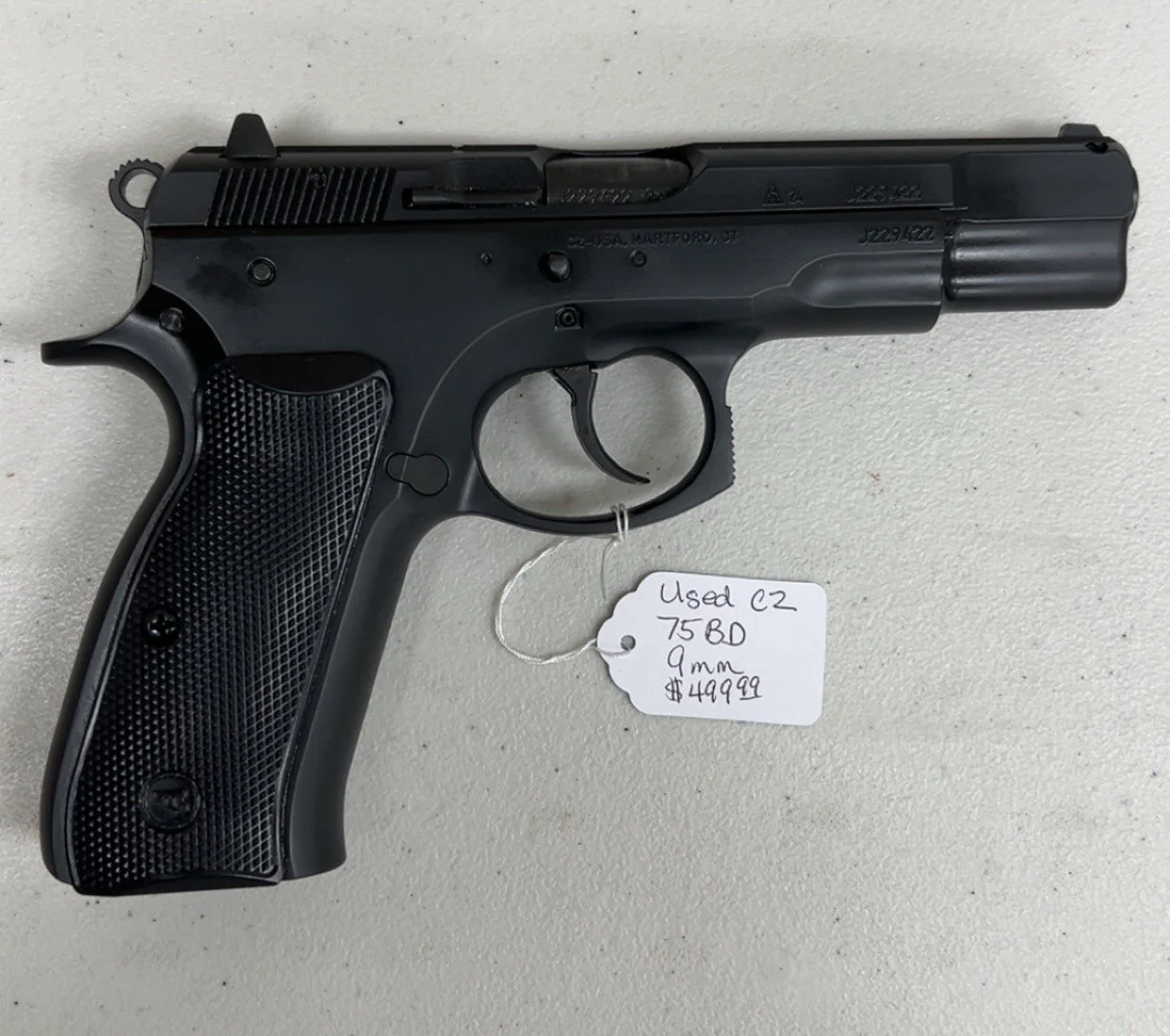 Used CZ 75BD 9mm $499.99
