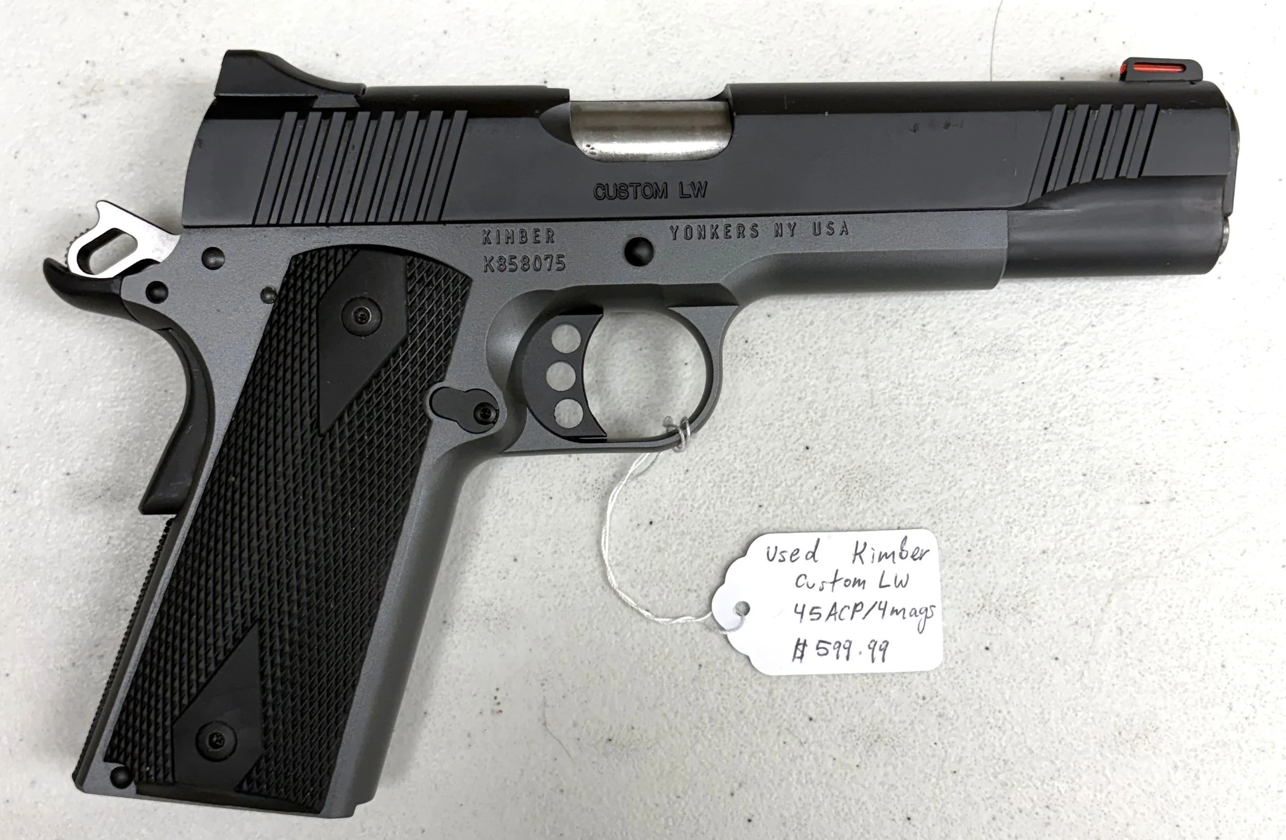 Used Kimber Custom LW 45 ACP/4 mags $599.99
