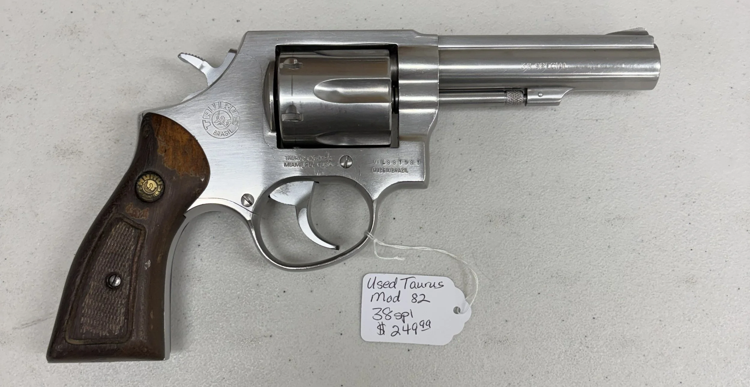 Used Taurus Mod 82 38spl $249.99