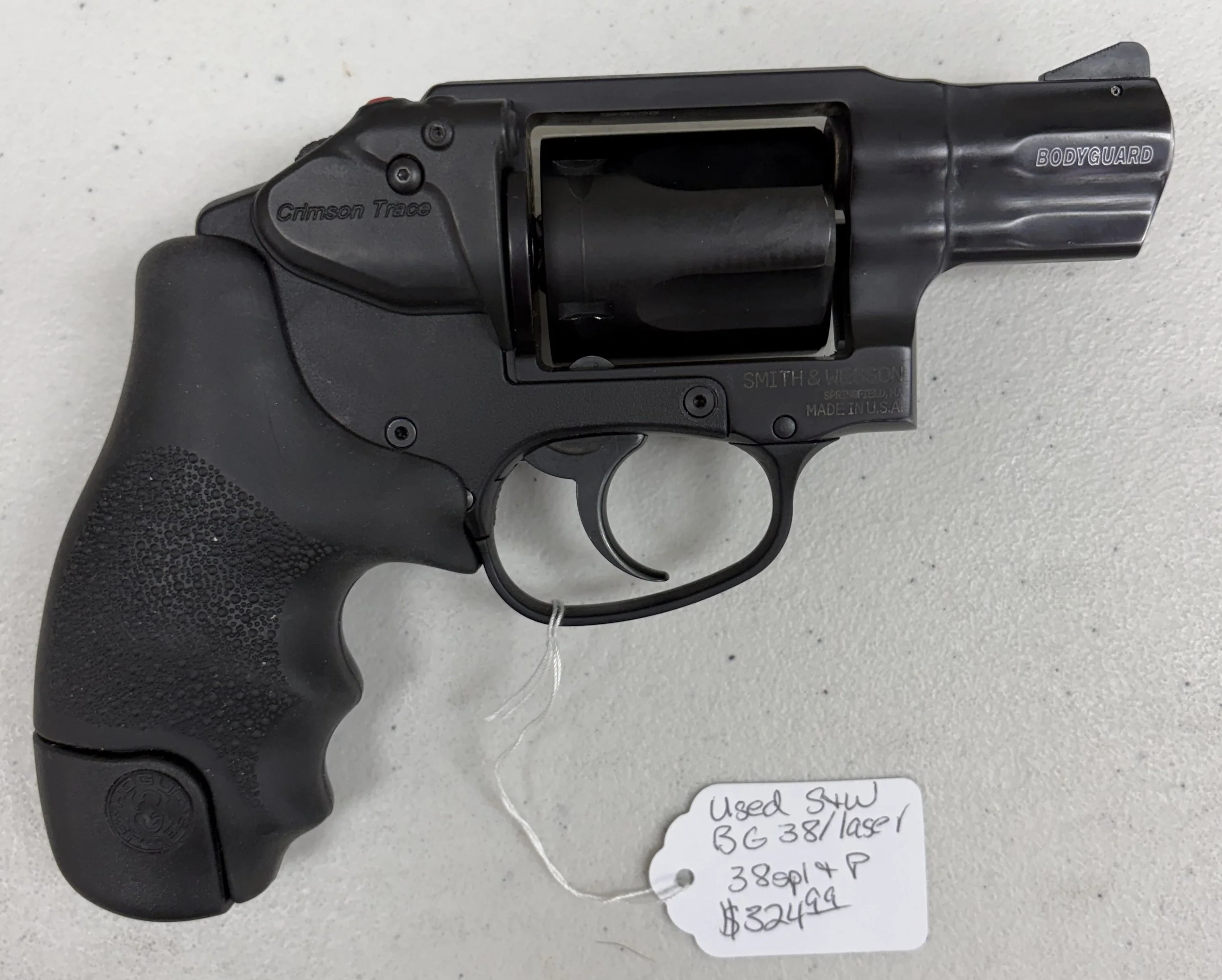 Used Smith & Wesson BG 38/laser 38 spl & P $324.99