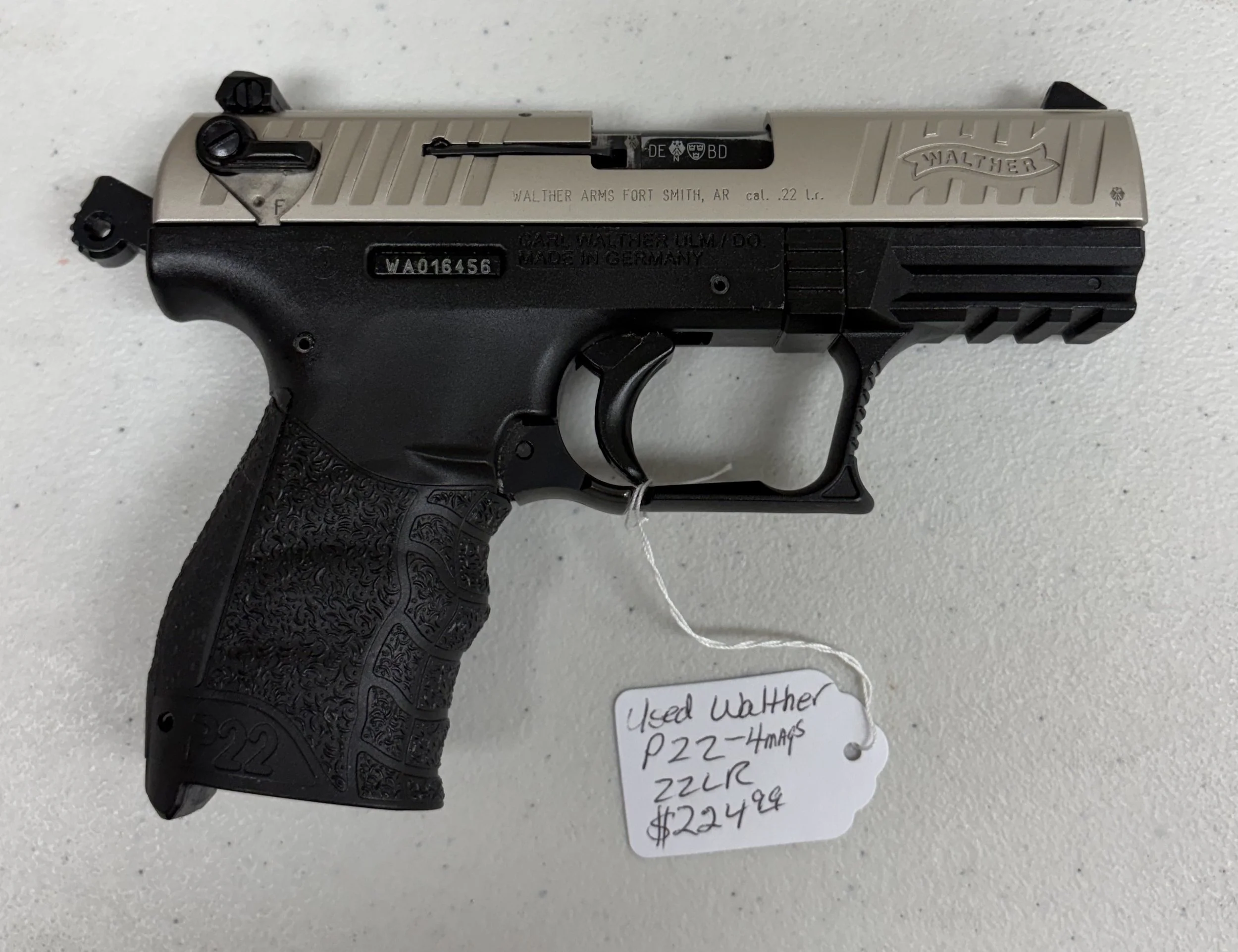 Used Walther P22-4 mags 22LR  $224.99