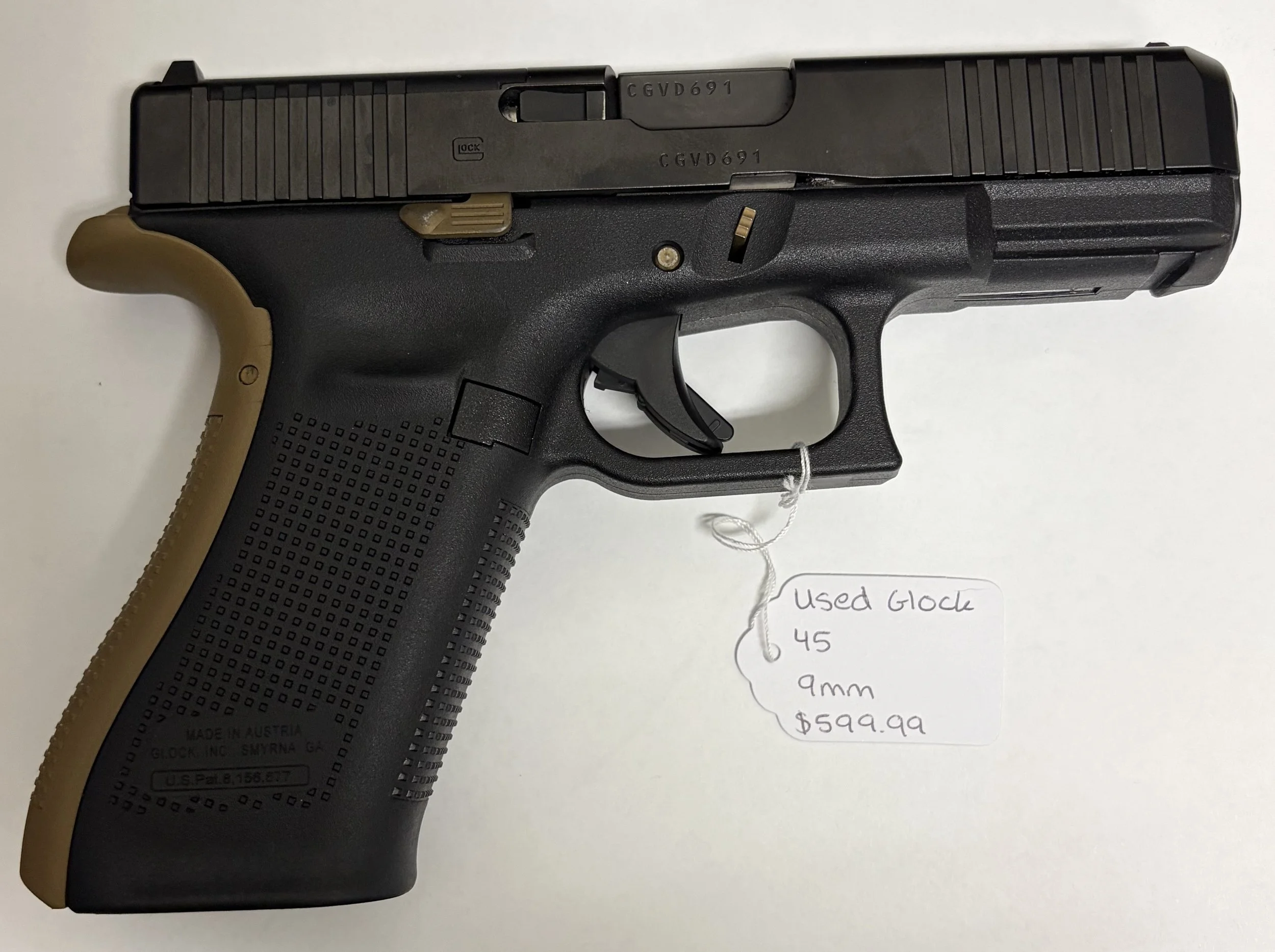 Used Glock 45 9mm $599.99