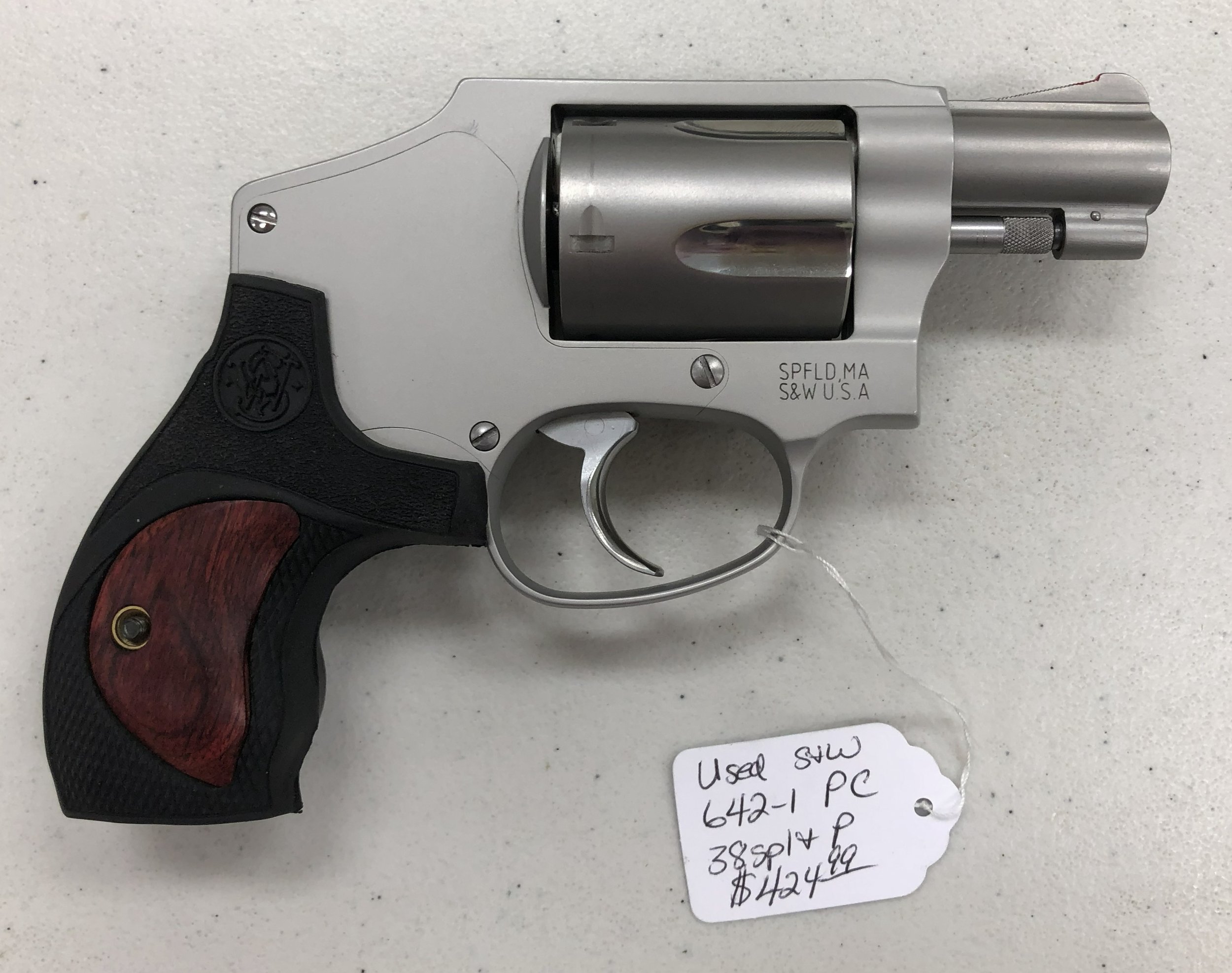 Used S+W 642-1 PC 38spl+P $424.99