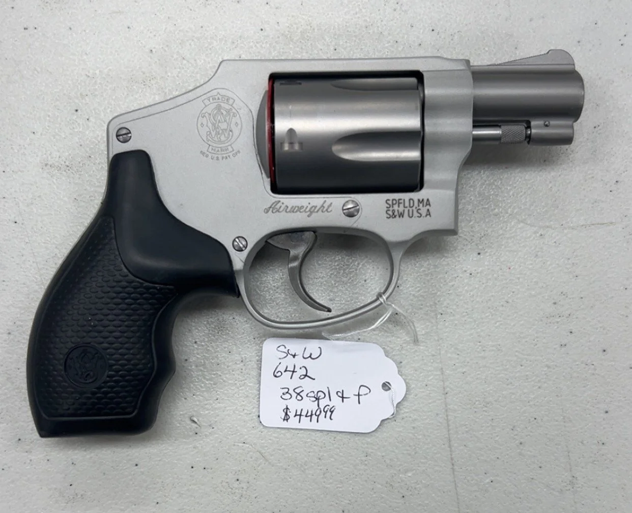 Smith & Wesson 642 38SPL $449.99