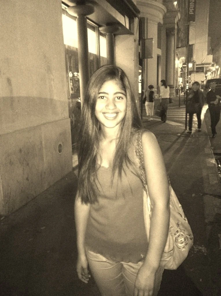 Nour just before she left Paris