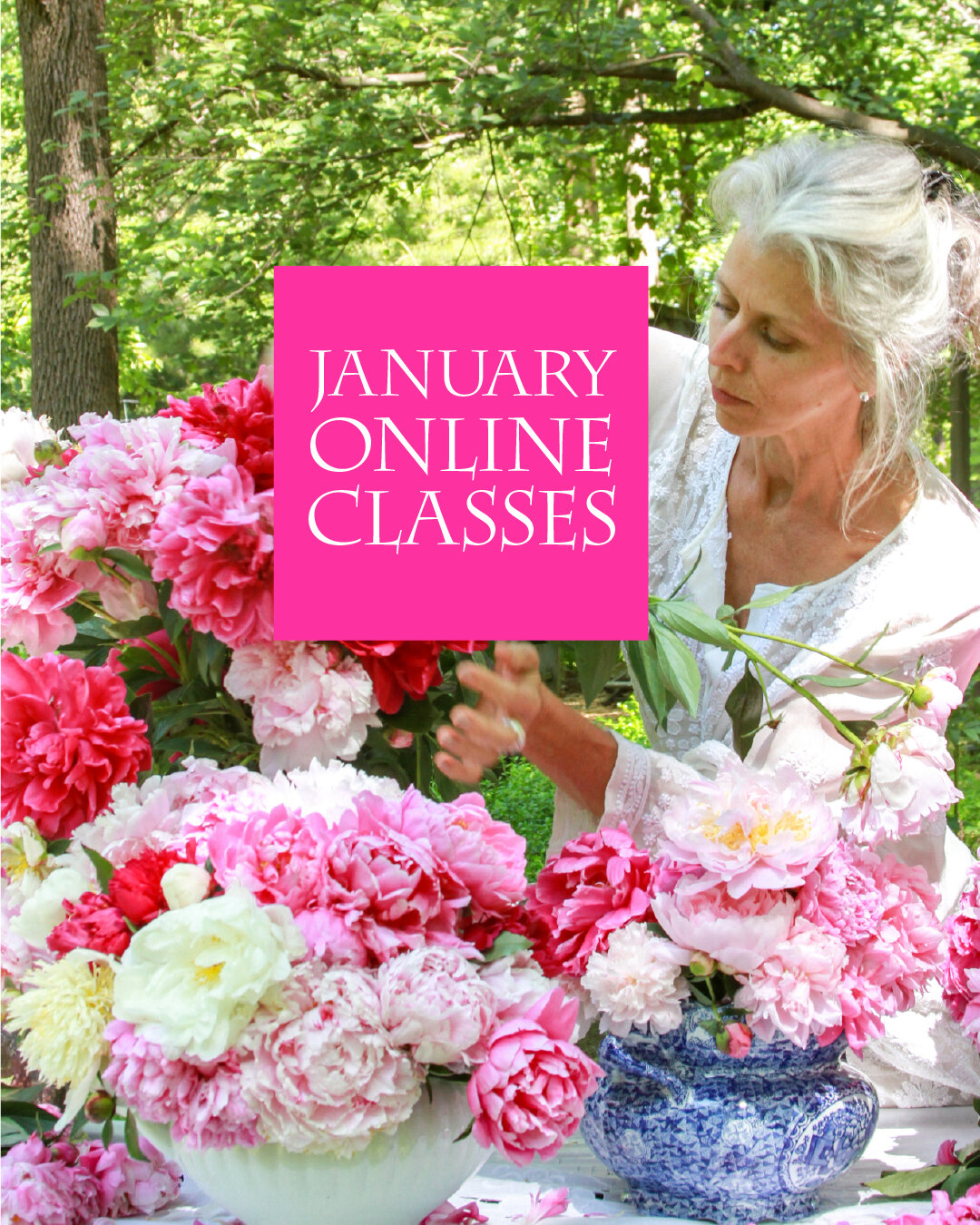 New at Peony's Envy - each month, we will bring you online classes to complement what is happening during that month in the World of Peonies. These classes will cover a single topic in more depth than our Free Online Forums. Now is the time to prepar