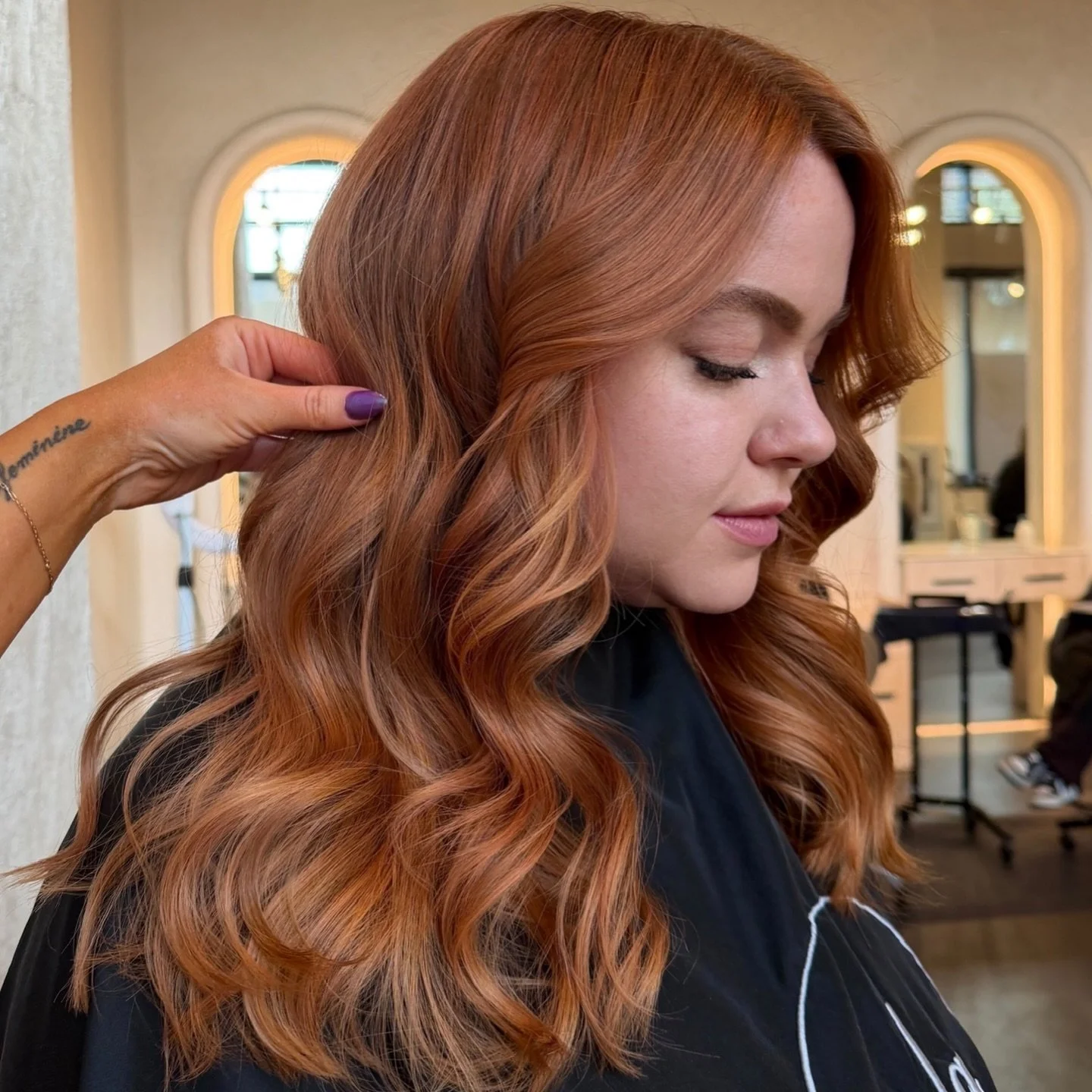 Strawberry for spring 🍓🌷by @alliray.beauty 
Call 303-928-9805 to schedule 
www.islasalon.com
1140 Bannock St. Denver, Colorado 

Denver Colorado Salon hairstylist Denver Handtied Hair extensions lived in blonde brunette balayage haircut 

#denversa