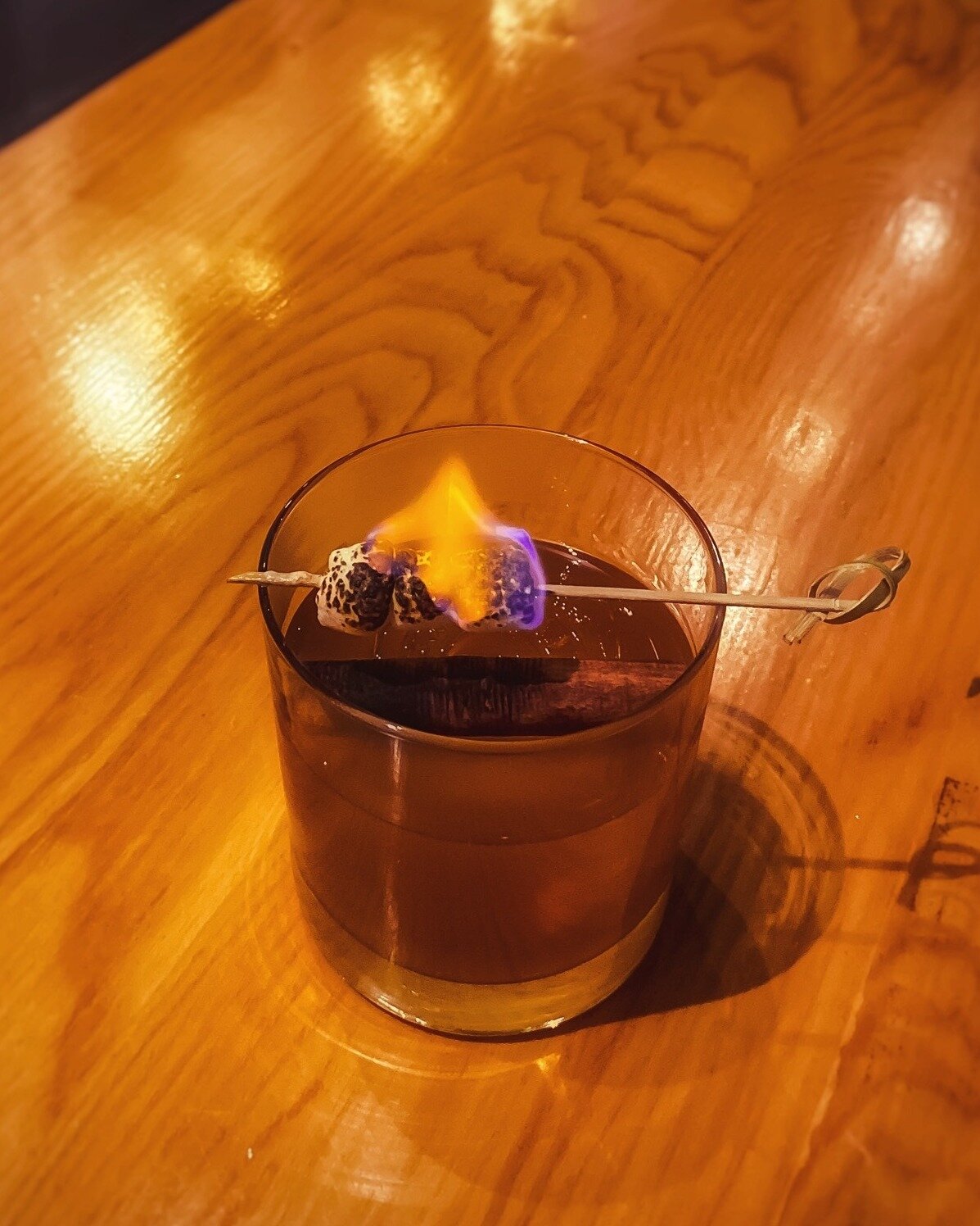 It&rsquo;s back. The Rooftop gives you the Bonfire Old Fashioned - 2.0. This time around we use two parts bourbon, one part aged rum, gala apples, whole cinnamon, cloves, allspice, nutmeg, star anise, and a little bit of honey. Let it infuse for a we