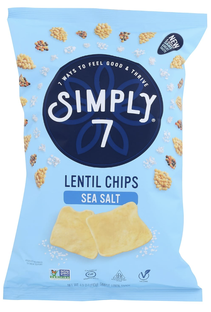 32 chips |
140 calories |
3g protein |
1g sugar  |
0 added sugar