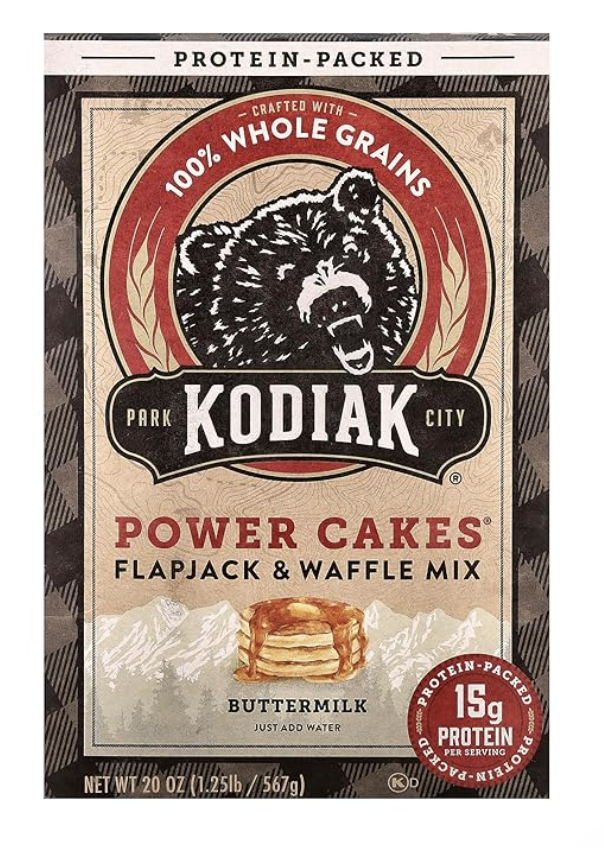 1/2 cup |
2200 calories |
15g protein |
4g sugar  |
3g added sugar
Note:  skip the added sugar and follow the high protein muffin or pancake recipe