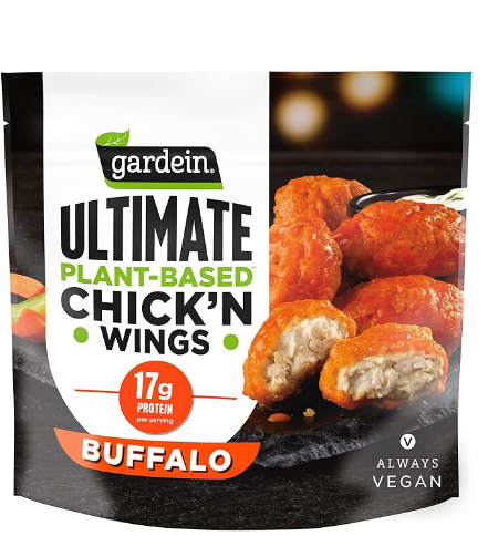 about 6 pieces with sauce |
270 calories |
17g protein |
1g sugar  |
0 added sugar