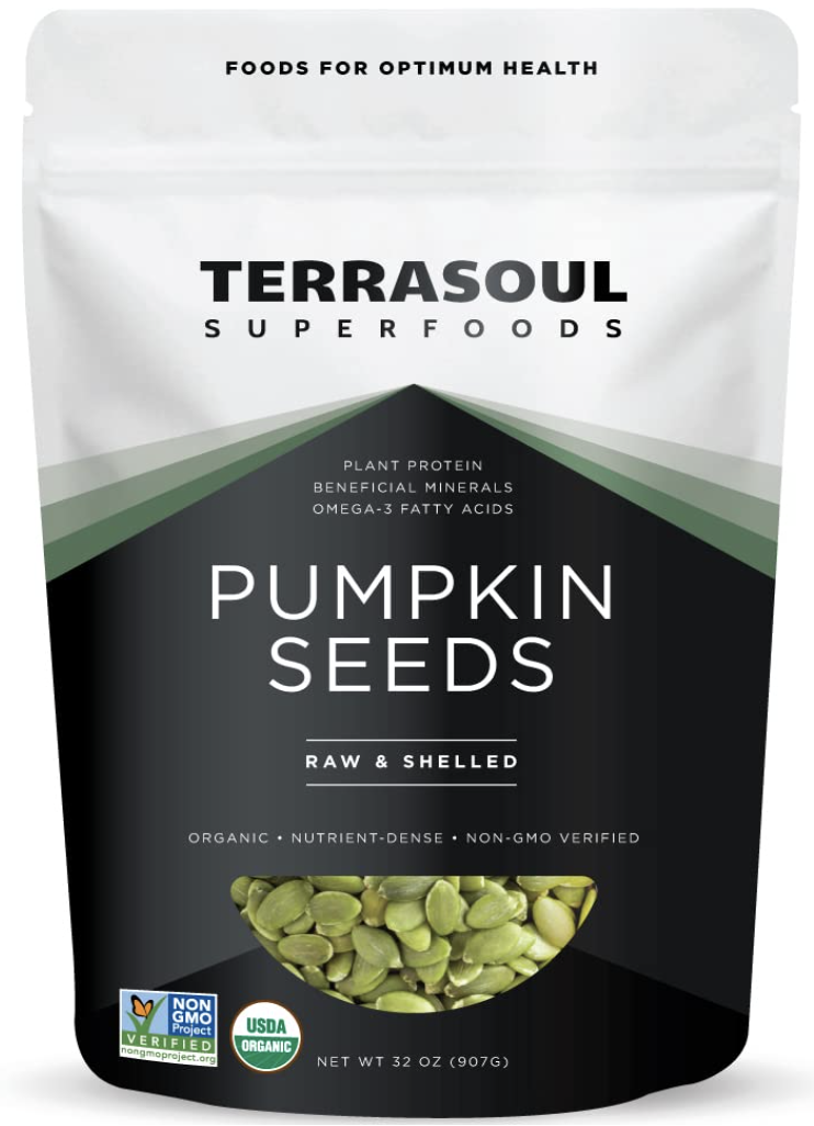 43 seeds |
95 calories |
4g protein |
0g sugar  |
0 added sugar