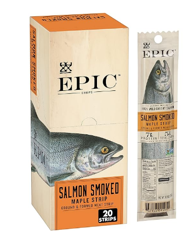 1 strip |
90 calories |
7g protein |
5g sugar  |
5g added sugar