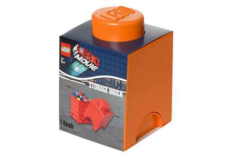 Product Review – LEGO MOVIE Storage Brick, extra small, orange.