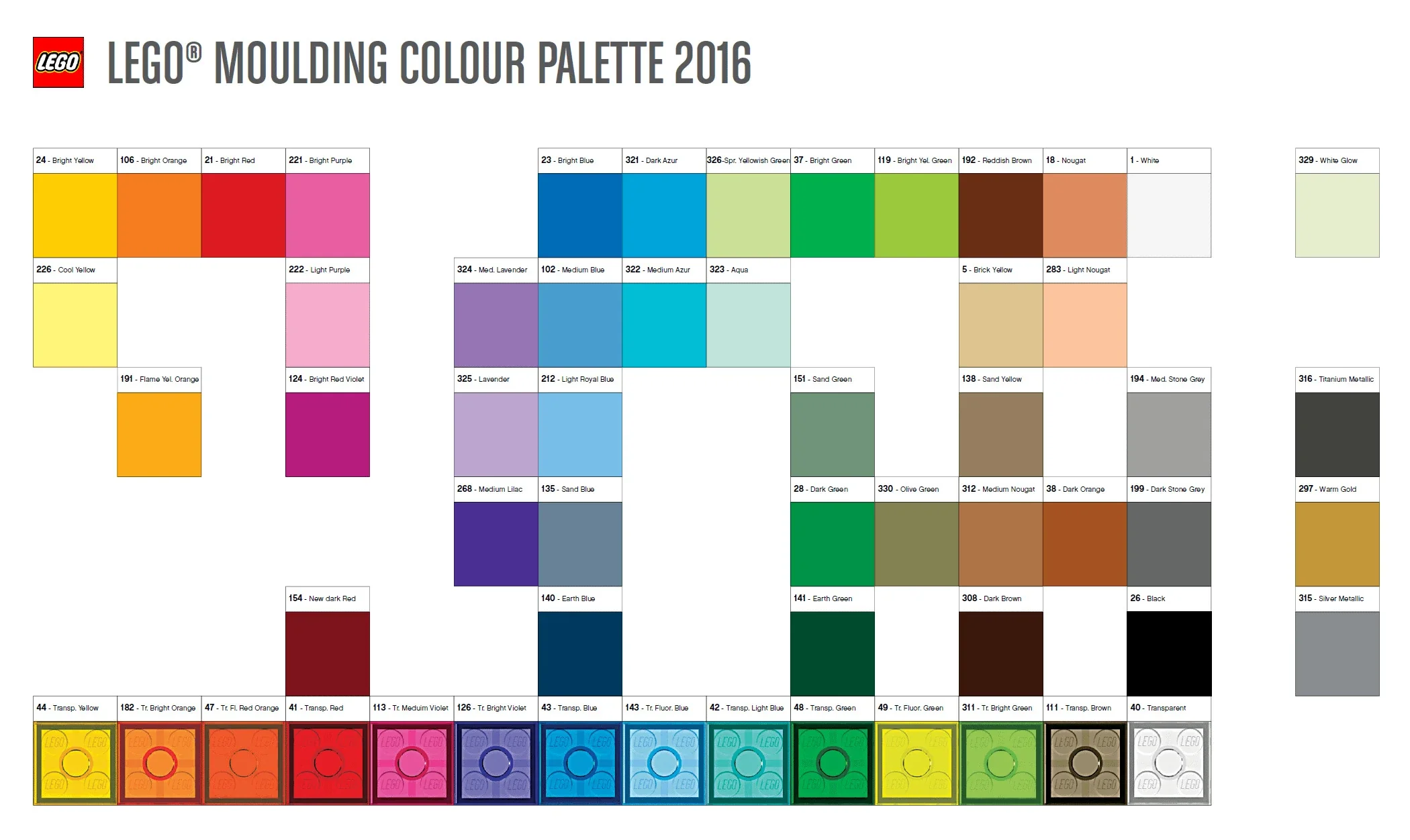 LEGO Colour Palette