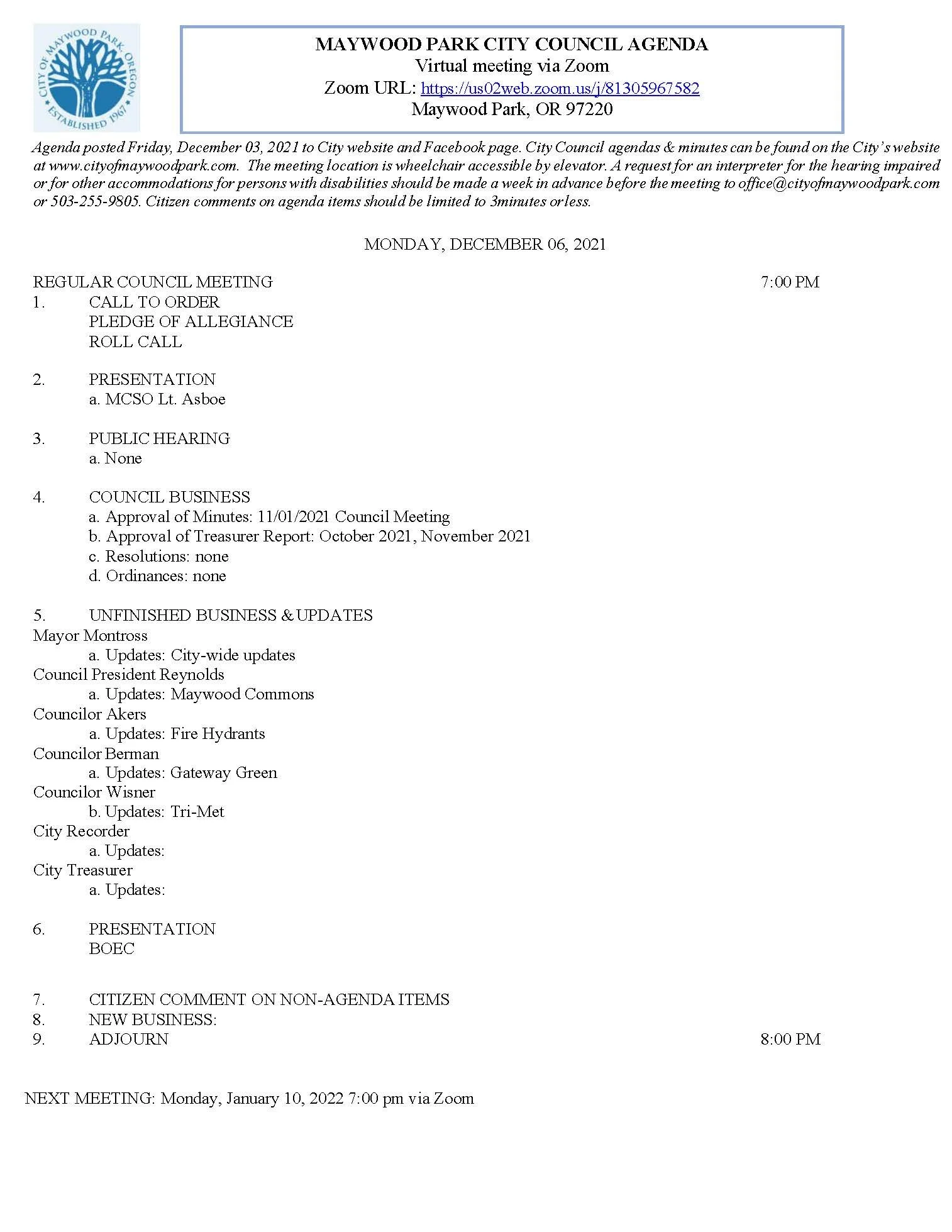 Council Work Session Rescheduled