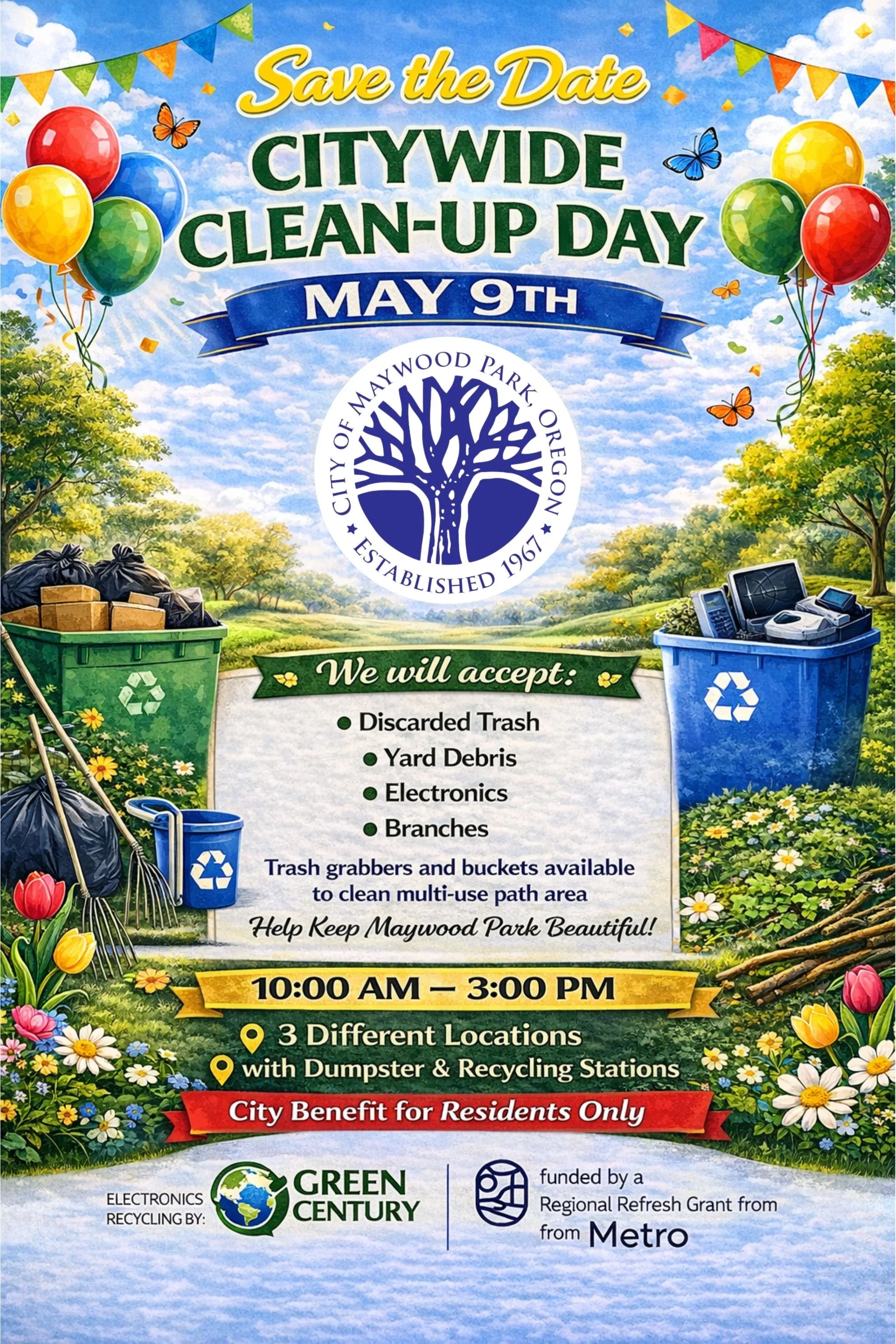 Save The Date                                   Citywide Cleanup Day May 9