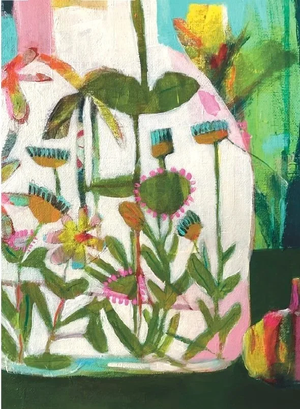Art Tea Towel - Garden In