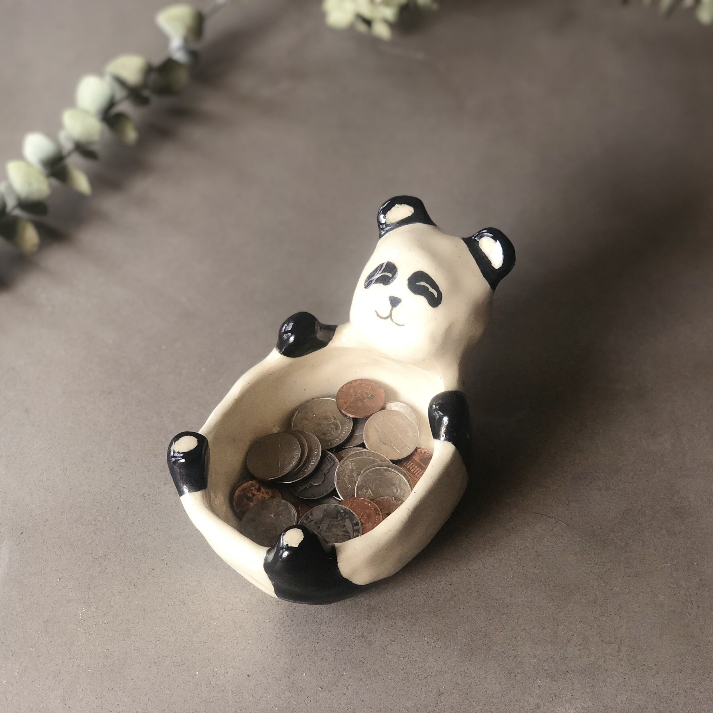 Emily Crystal Yu Ceramics Panda Pot