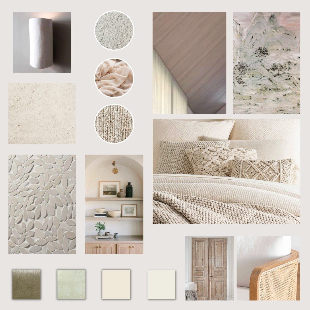 Friday Mood - Here are some mood boards for our primary bedroom makeover! We wanted to keep it light and airy with coastal, modern touches but add in vintage, timeless charm. Which one would you choose? Comment below your favorite! 
.
.
.
#summervibe