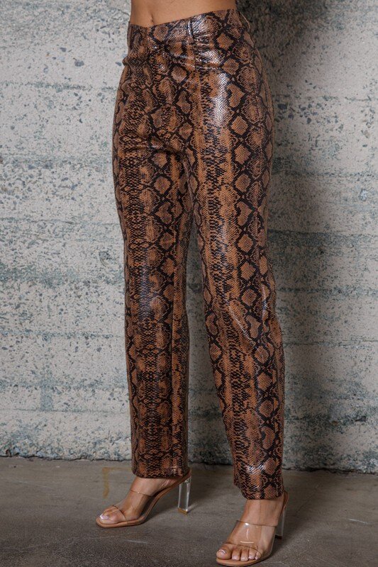 Snake Print Pants — PLUM + HONEY Snake Print Pants — PLUM + HONEY