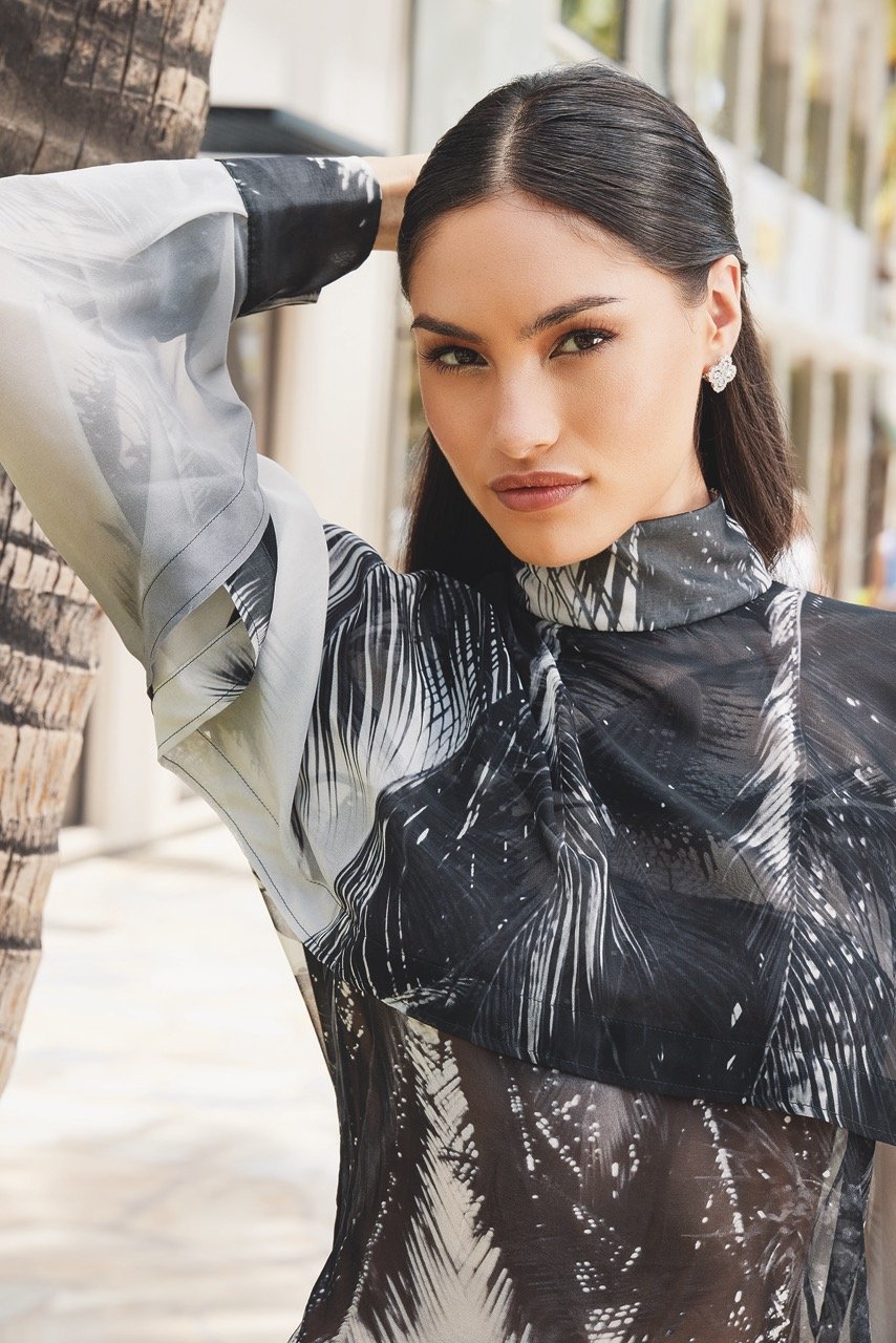  フルルックフェラガモ  ジュエリー：ハリー・ウィンストン。 