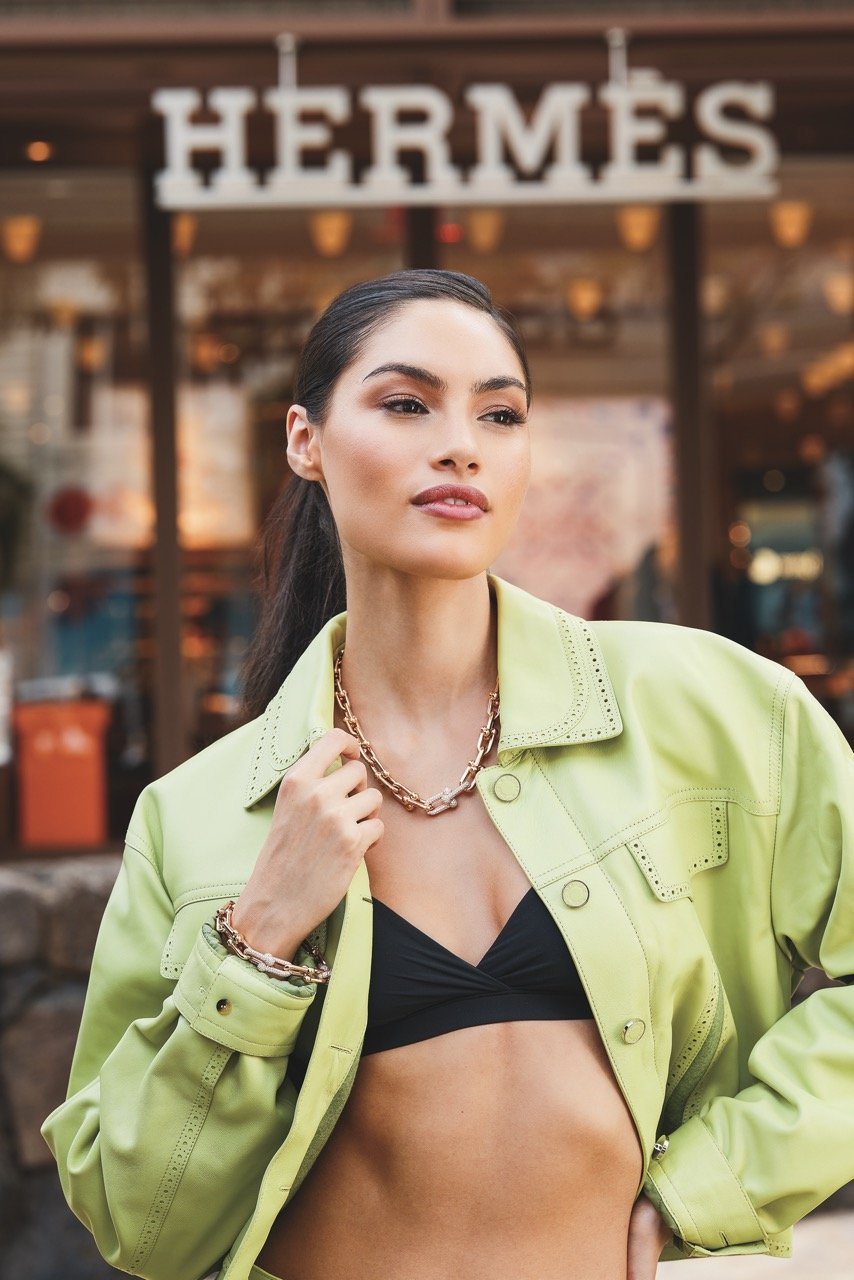  ジャケット：エルメス  ジュエリーティファニー 