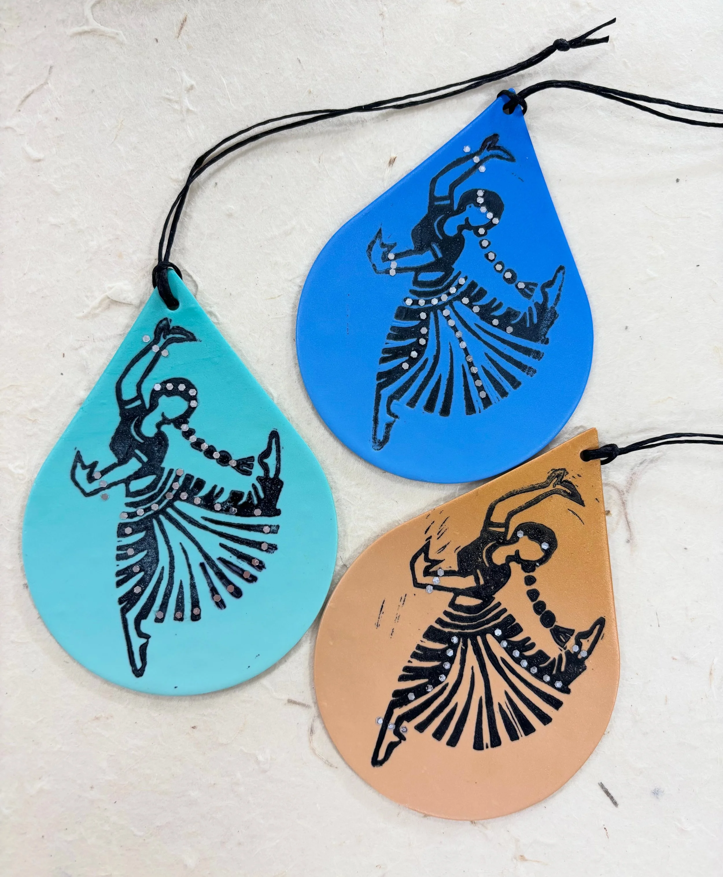 Christmas Dancing Lady Tree Ornaments