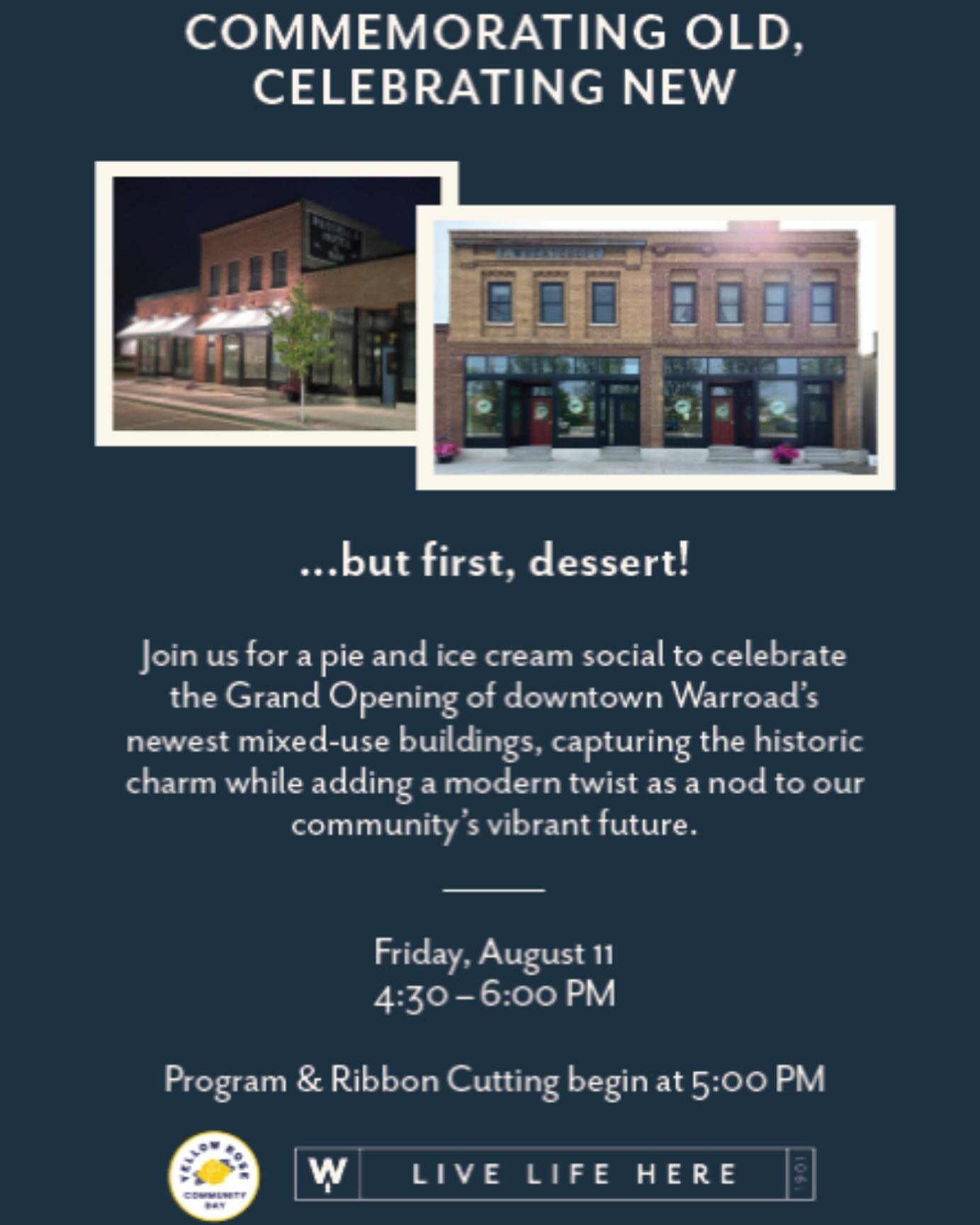 Warroad will commemorate the Grand Opening of Main Ave on August 11th! This mixed-use redevelopment consists of commercial space available for lease on the first floor, and seven market-rate apartments on the second floor, all newly renovated with mo