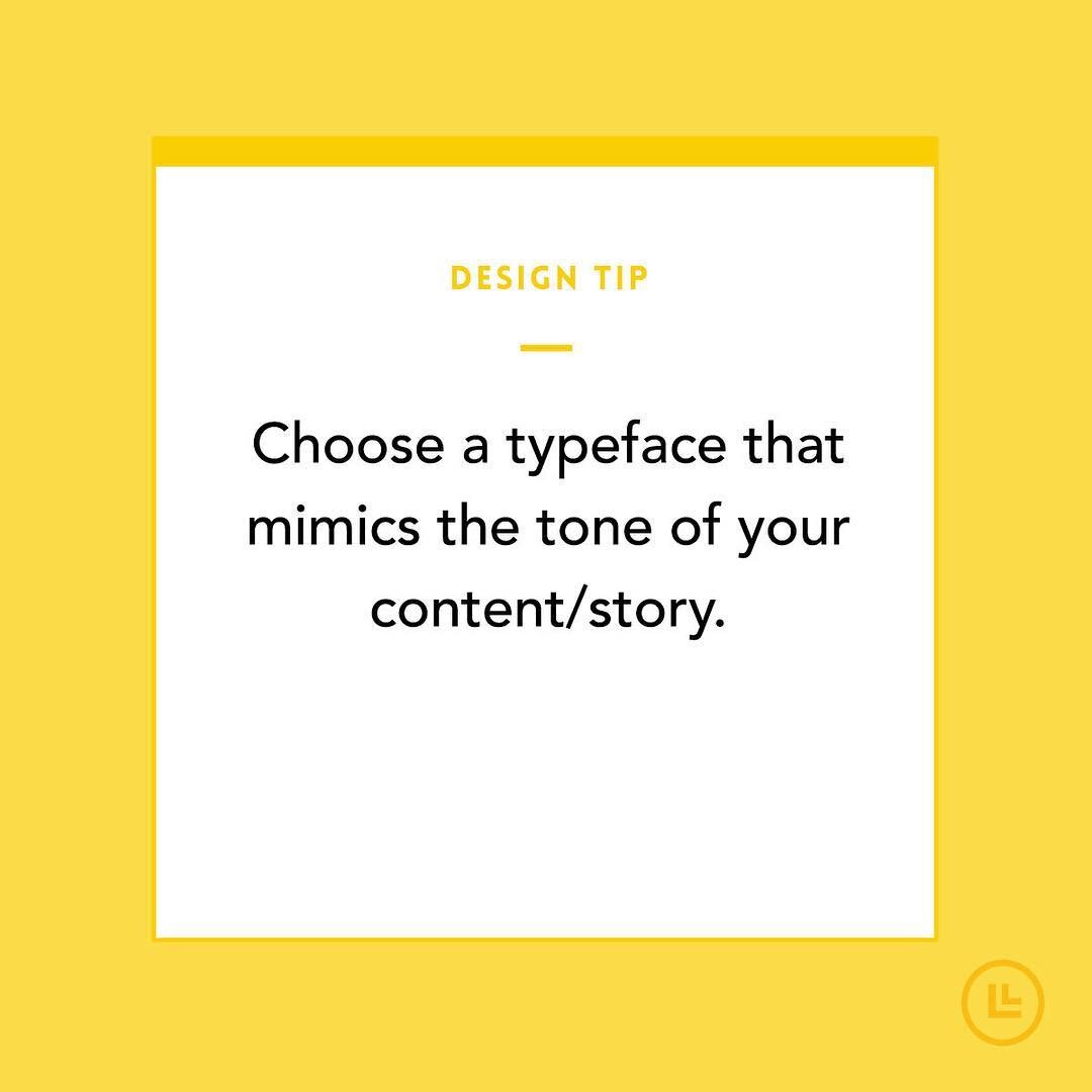 Okay...kind of an obvious tip, but it's important! Want to look &quot;trustworthy&quot; right out of the gate? Might want a classic &amp; bold serif typeface (letters with those little &quot;feet&quot;). Prefer to appear uber-current? Hand-lettering/