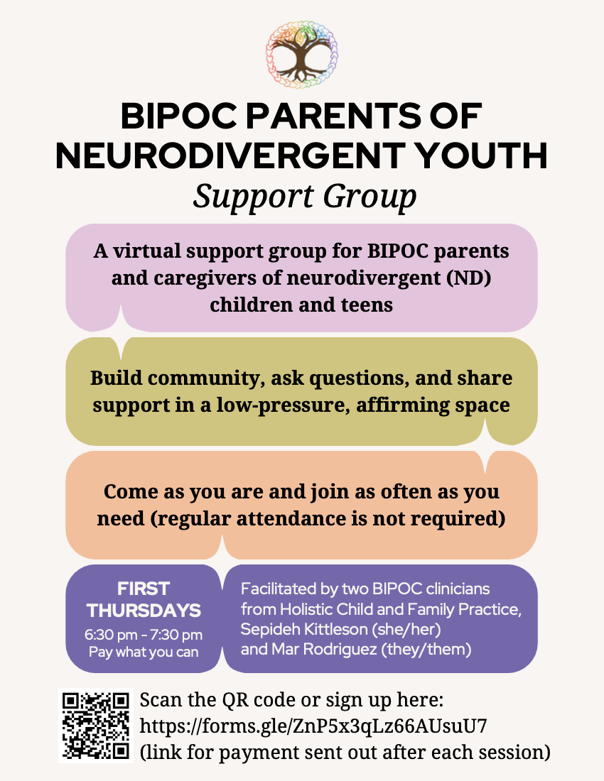 BIPOC Parents and Caregivers of Neurodivergent Youth Support Group