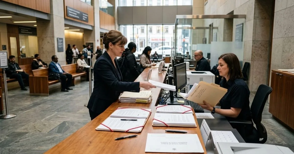 Probate Filing at the Courthouse