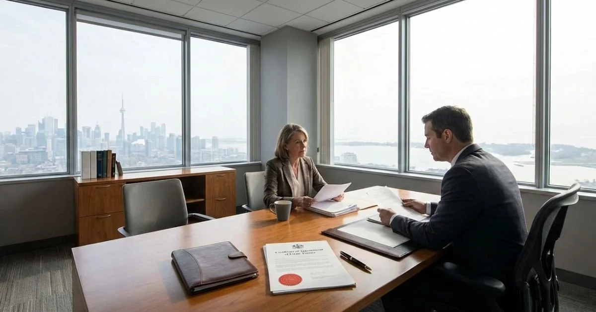 Certificate of Appointment of Estate Trustee in Ontario