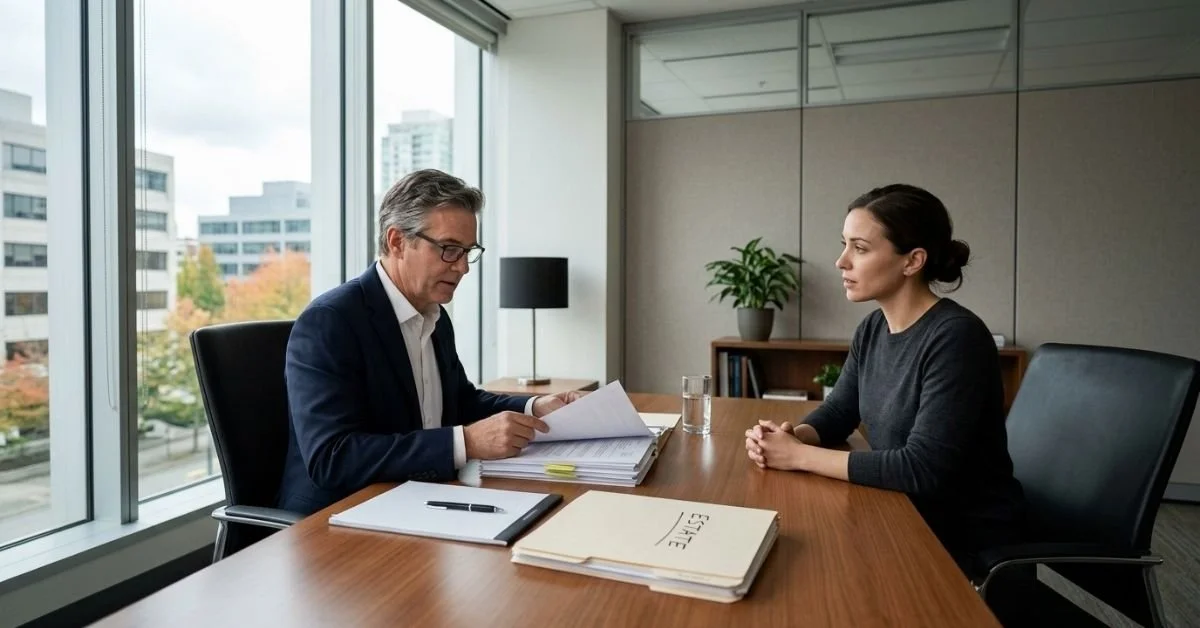 Estate Dispute in a Lawyer’s Office