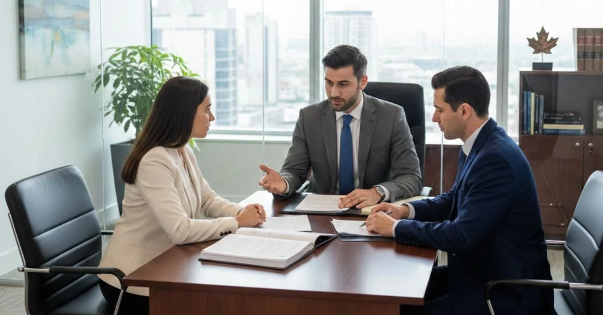 Estate Planning Meeting with Lawyer and Couple