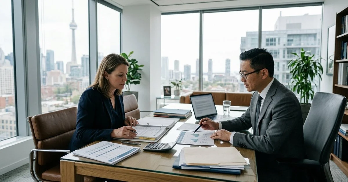 Estate Trustee Reviewing Financial Records