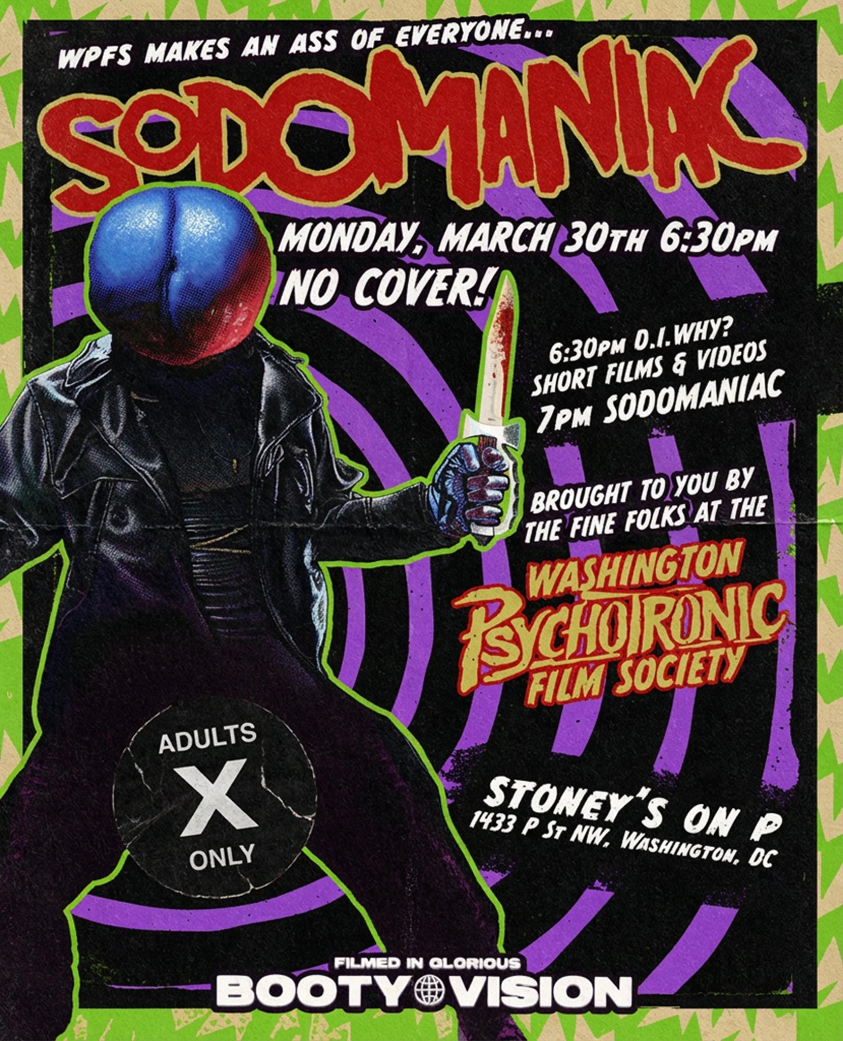Washington Psychotronic Film Society to screen Sodomaniac 